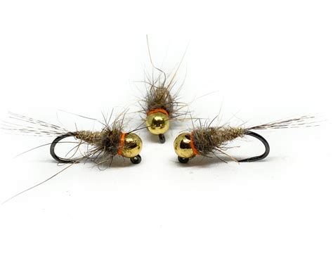 Hares Ear Orange Spot Jig Nymph 3 Artif Mosche Artificiali Di