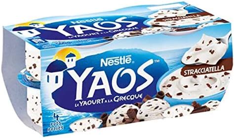 Nestlé Le Yaourt à la Grecque Stracciatella Les 4 pots de 125 g