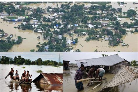 Assam Floods Over 34000 People Affected Across 9 Districts Rainfall