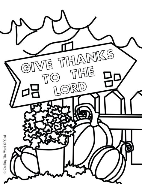 Give Thanks Coloring Page at GetColorings.com | Free printable colorings pages to print and color