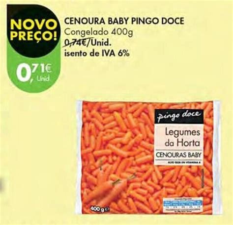 Promo O Cenoura Baby Pingo Doce Congelado G Em Pingo Doce