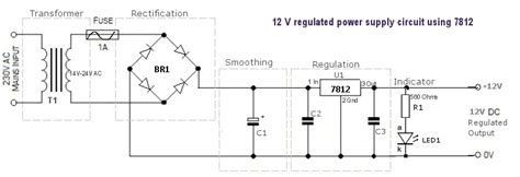 7812 Voltage Regulator Circuit Diagram Wiring Diagram Pictures