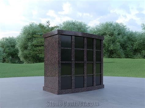 6 NICHES Shanxi Black Cemetery Mausoleum Columbarium Price From China