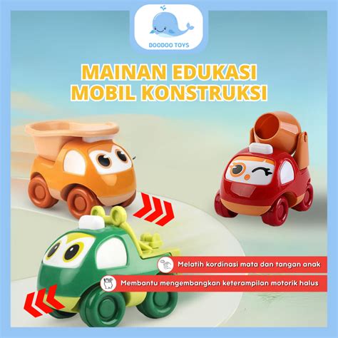 Jual Mainan Edukasi Anak Bayi Mobil Mobilan Konstruksi Perempuan Laki