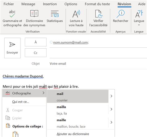 Correcteur Dorthographe Dans Outlook Voici Comment Lactiver IONOS