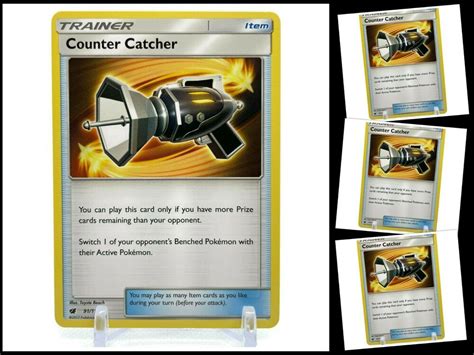 Pokemon Sun And Moon Crimson Invasion 91111 Counter Catcher 4x Playset