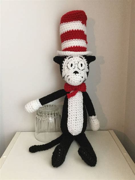 Crochet Amigurumi Dr Seuss Inspired Cat In The Hat Plush By Shimmereecreations On Etsy Crochet