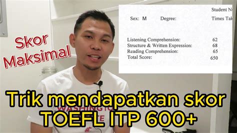 Menguasai Trik Untuk Skor Tinggi Toefl Itp Jangan Lewatkan Youtube