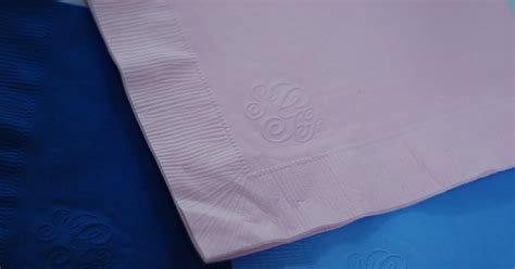 Creating Newport Weddings: DIY Embossed Monogram Napkins