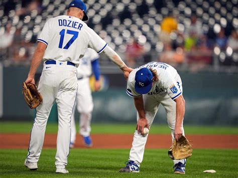 Royals Jonathan Heasley Gets Sick On Field Throws Up Leaves Game