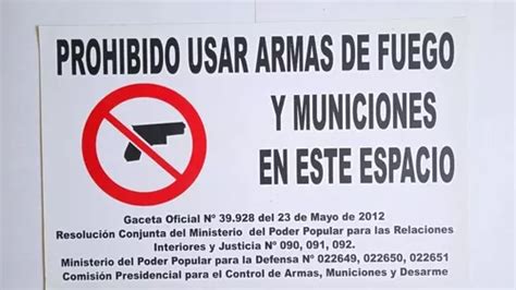 Avisos De Seguridad Prohibido Uso O Porte De Armas De Fuego MercadoLibre