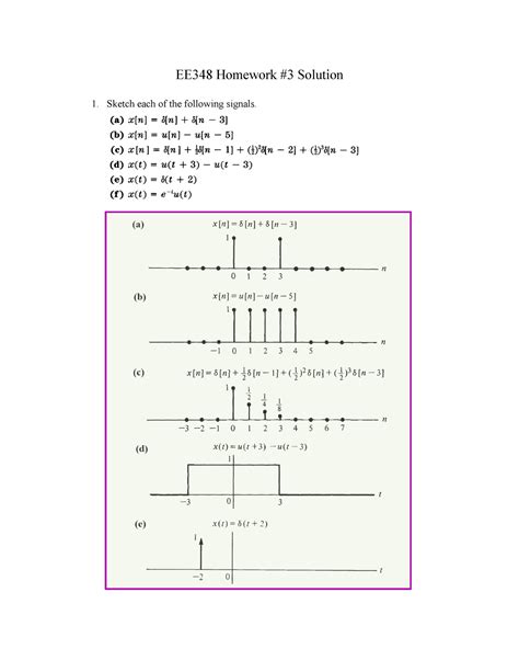 Determine The Z Transforms And Sketch The Roc Of The Following Signals