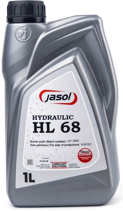 Jasol Hydraulic HL 68 olej hydrauliczny 1 L za 17 95 zł z Przeźmierowo