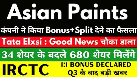 Asian Paints Share Latest News