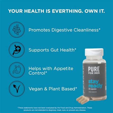 Pure For Men Original Cleanliness Stay Ready Fiber Supplement Helps