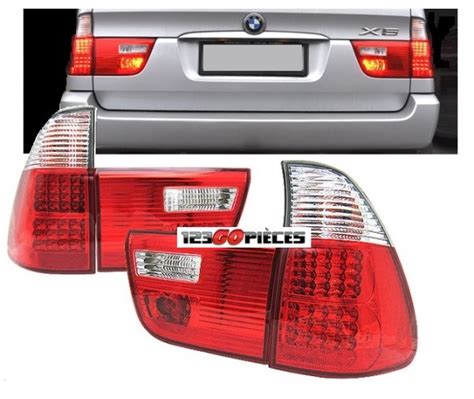 Paire de feux arrières LED rouge blanc BMW X5 E53 09 1999 10 2003 269