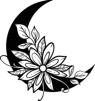 Boho Moon Clipart Image Tshirt Design For Nature Lover Free Svg File