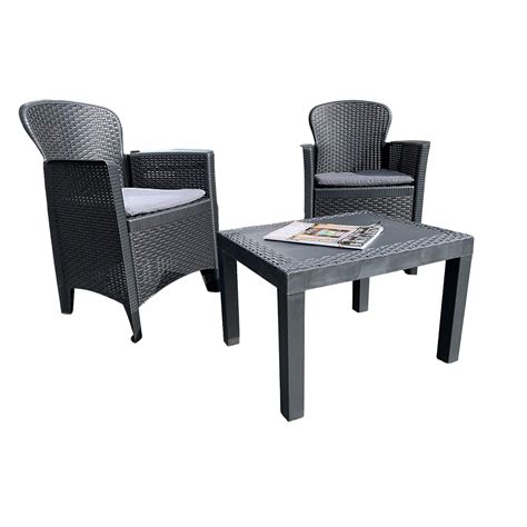 Folia Rattan Effect 2 Seat Bistro Set Thompson And Morgan