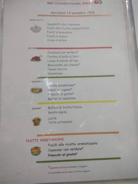 Menu Da Mensa Murialdo Ristorante Padova