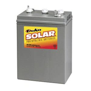 Deka Solar Gu Deka Gel Deep Cycle Battery V Ah C Hr Rate