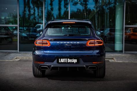 Porsche Macan Pre Facelift Installed Larte Carbon Fiber Rear Boot Spoiler