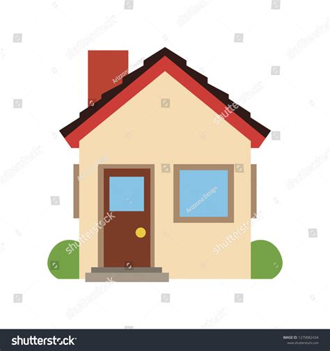 House Emoji Vector Flat Design Stock Vector (Royalty Free) 1279082434 ...