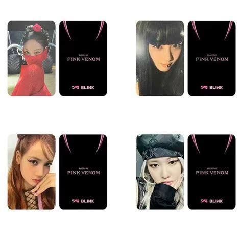 Blackpink Pink Venom Photocars Bp Lisa Jennie Rose Jisoo Photo Cards