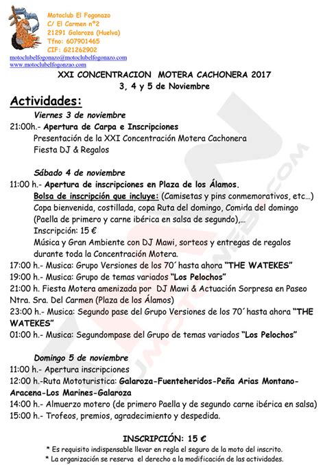 XXI Concentración Motera Cachonera 2017 TUMOTOWEB Eventos