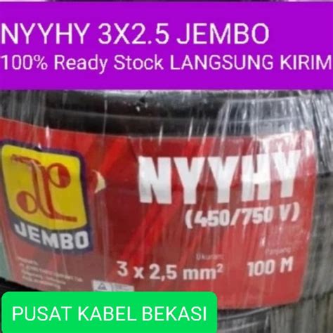 Promo KABEL NYYHY 3X2 5 3x2 5 Mm 100 Mtr JEMBO BISA PPN Kab Bekasi