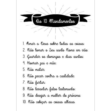 Os 10 Mandamentos Placa Decorativa Em MDF Shopee Brasil