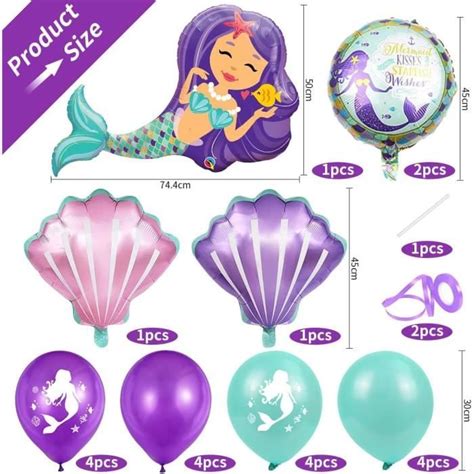 Ballon Anniversaire 6 Ans Anniversaire Sirène 6 Ballon 6 Anniversaire