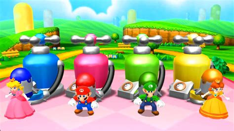 Mario Party Island Tour Minigames Peach Vs Mario Vs Luigi Vs Daisy