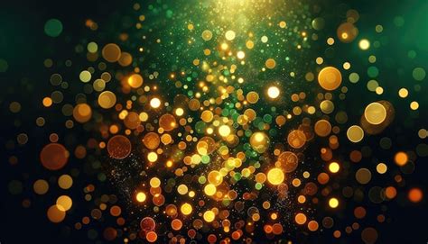 Premium Photo Abstract Golden Bokeh Light Effect Background