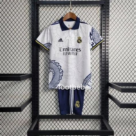 Maillot Real Madrid Enfant Dragon Blanc Footbebe