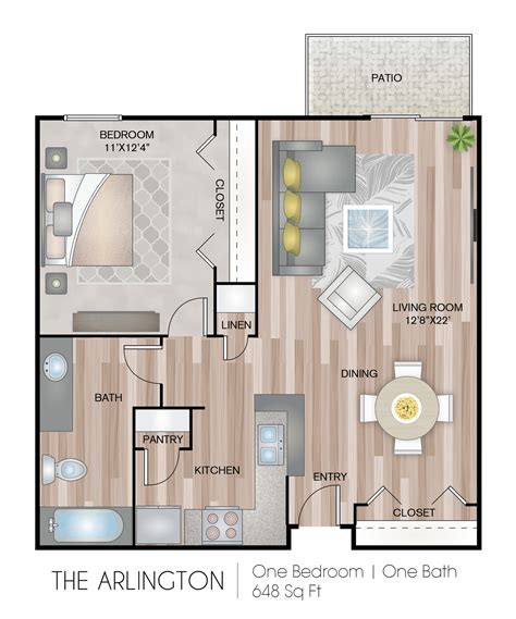 The Arlington | 1 Bed Apartment | Residences at Arlington Heights