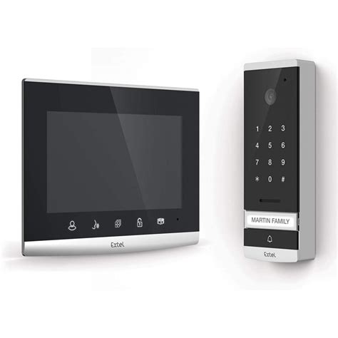 Avidsen Visiophone Cran Avec Clavier Code Int Gr Design Miroir