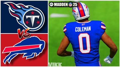 Titans Vs Bills Week Simulation Madden Rosters Youtube