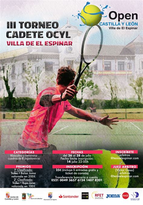 Ap Ntate En El Iii Open Castilla Y Le N Villa De El Espinar Y Juega En