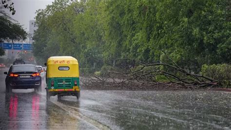 Respite From Heat As Rain Lashes Parts Of Delhi Ncr Brings Down