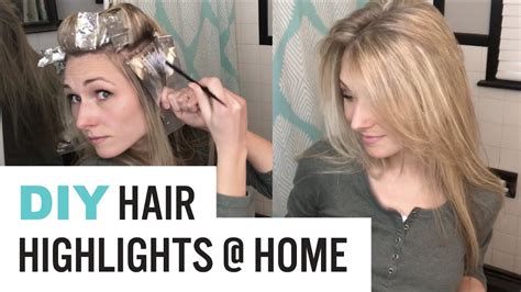 How To Highlight Hair At Home Dyi Tutorial Video Youtube