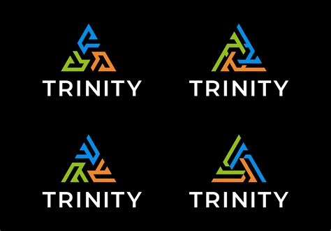 Triangle Trinity Logo Icon Design Graphic By District4 Std · Creative