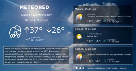 Clima En Los Mochis Ma Ana Meteored