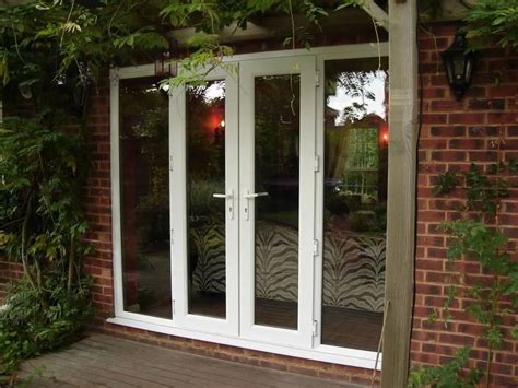 Toughened Glass UPVC White Exterior Folding Door At Rs 770 Square Feet