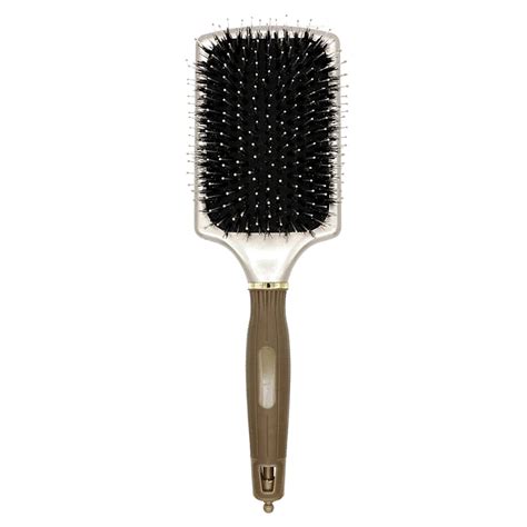 Haute qualité poils de sanglier carré Paddle cheveux coussin brosse