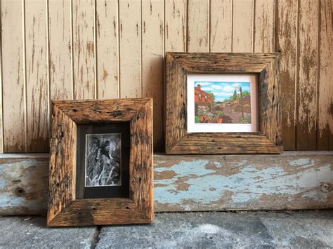 Rustic Homemade Picture Frames