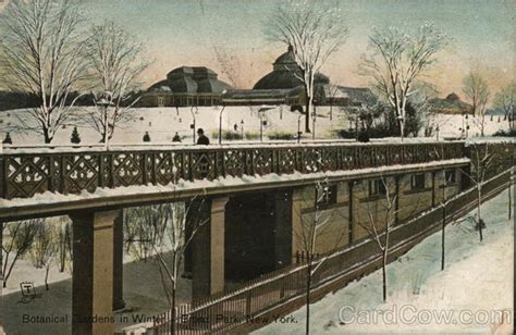 Botanical Gardens in Winter, Bronx Park, New York Postcard