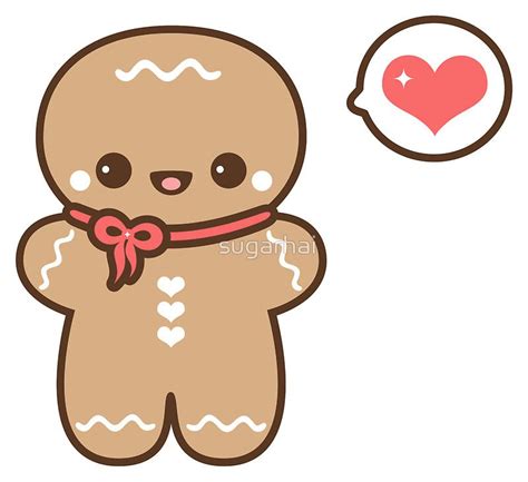 Cute Cartoon Gingerbread Man