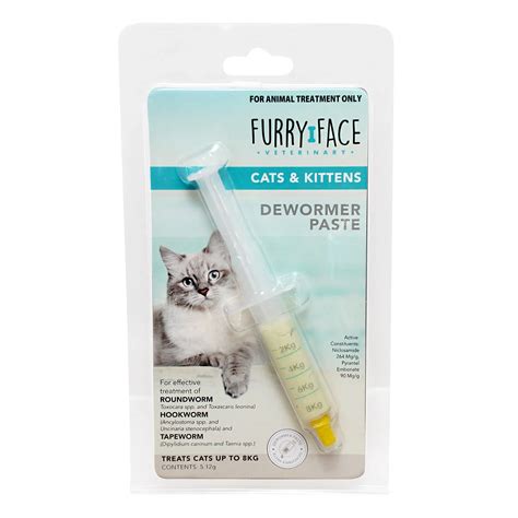 Buy Furry Face Cats & Kittens Dewormer Paste 5.12g Online Australia