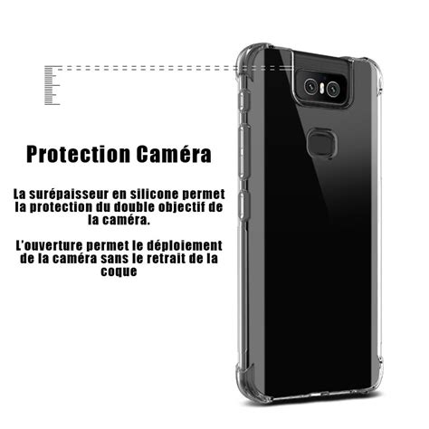 Coque De Protection En Gel Silicone Transparent Pour Asus Zenfone 6