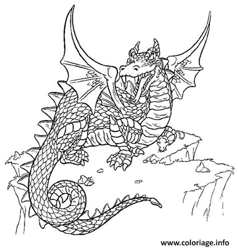 Coloriage Dragon JeColorie